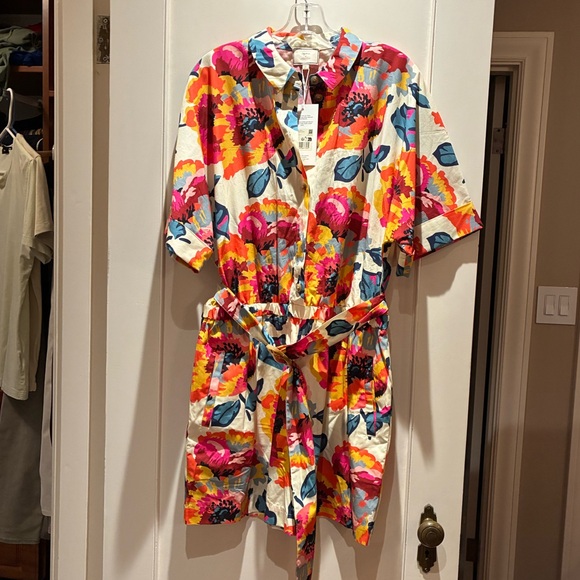Sezane x Momoni Joan Jumpsuit Floral Button-Up Romper NWT EU 42 - Picture 1 of 11